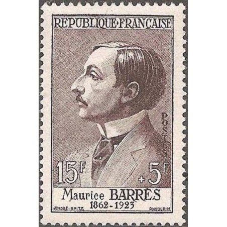 n°1070 15F+5F. Maurice Barrès