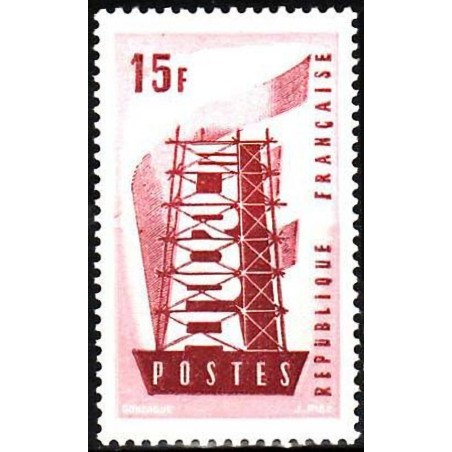 n°1076 15F. Europa 1956