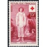 n°1090 15F+5F. Croix rouge 1956