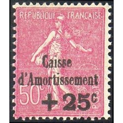n°254 +25c. sur 50c. Caisse d'amortissement
