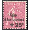 n°254 +25c. sur 50c. Caisse d'amortissement