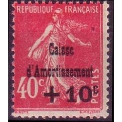 n°266 +10c. sur 40c. Caisse d'amortissement