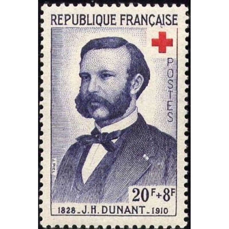 n°1188 20F.+8F. Croix rouge 1958