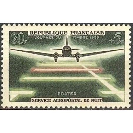 n°1196 20F+5F. Aéropostale de nuit