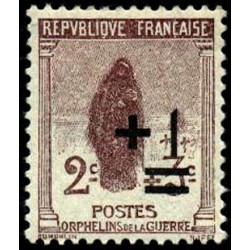 n°162 +1C. sur 2c+1c; Orphelins de guerre