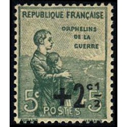 n°163 5c. sur 5c.+2c. orphelins de guerre