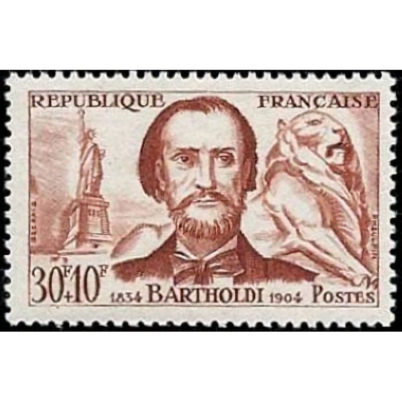 n°1212 30F+10F. Auguste Bartholdi