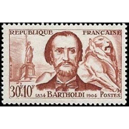 n°1212 30F+10F. Auguste Bartholdi