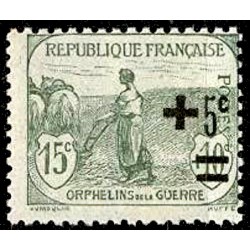 n°164 +5c. sur 15c.+10c. Orphelins de guerre