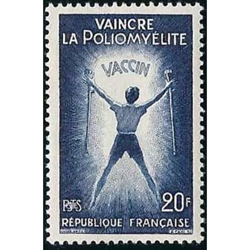 n°1224 20F. poliomyélite