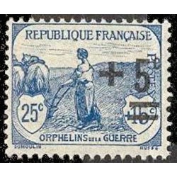 n°165 +5c. sur 25c+5c. Orphelins de guerre