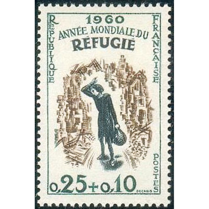 n°1253 0F25+0F10 Année du réfugié