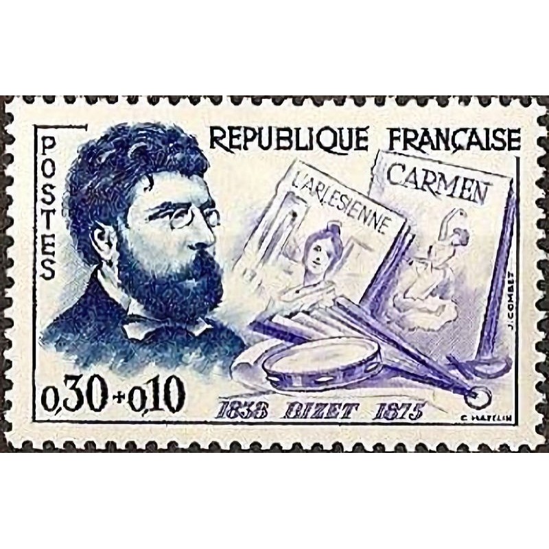 n°1261 0F50+0F15 Georges Bizet