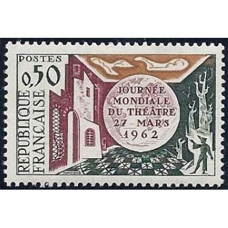 n°1334 0F50 Journée mondiale du théâtre