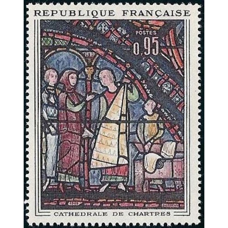 n°1399 0F95 Vitrail de Chartres