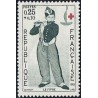 n°1401 0F25+0F10 Croix rouge 1963