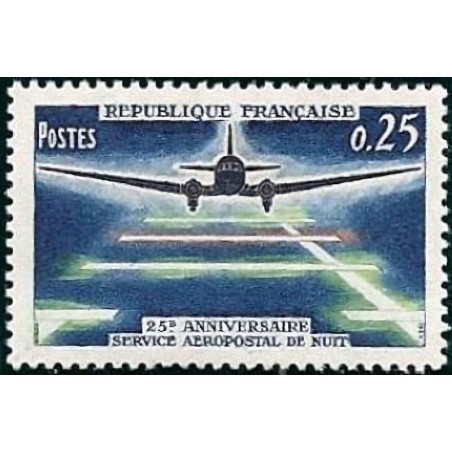 n°1418 0F25 Service aéropostal de nuit