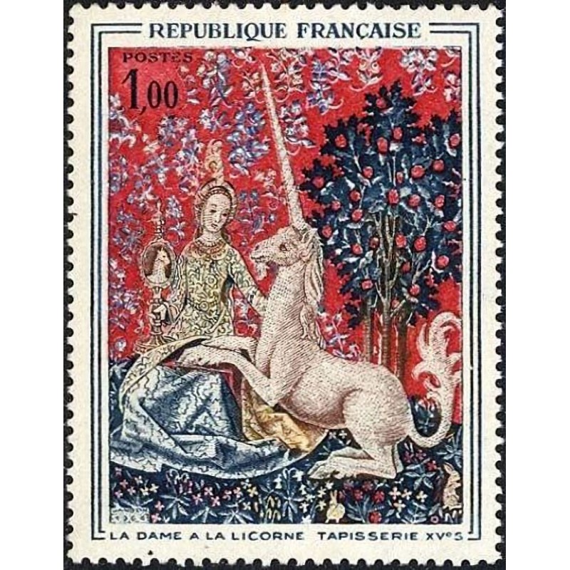 n°1425 1F. La dame à la licorne