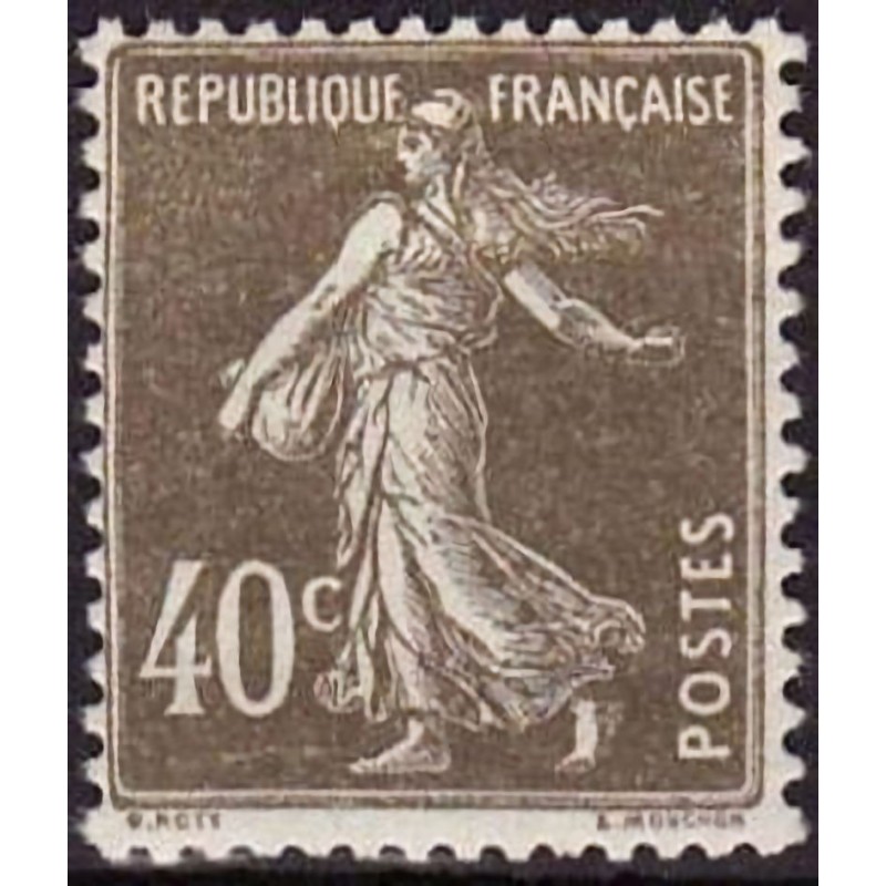 n°193 40c. Semeuse camée
