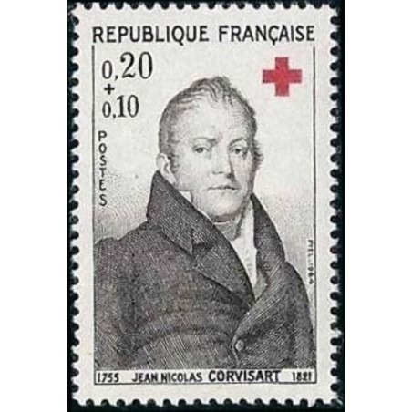 n°1433 0F20+0F10 Croix rouge 1964