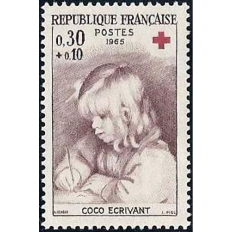 n°1467 0F30+0F10 Croix rouge 1965
