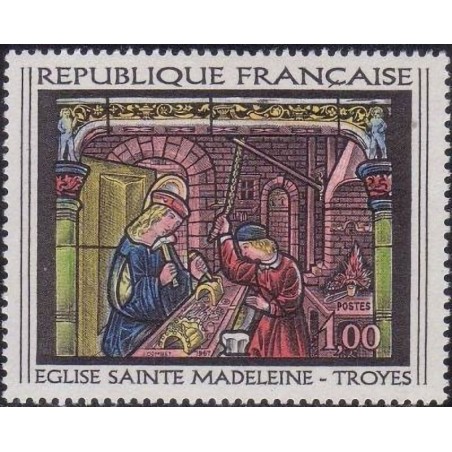 n°1531 1F Vitrail de Troyes
