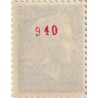 n°1536ab 0F30 Marianne de Cheffer numéro rouge au verso (roulette)
