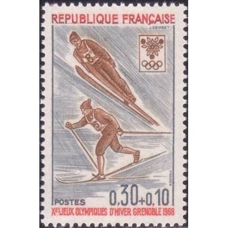 n°1543 0F30+0F10 Jeux olympiques de Grenoble 1968