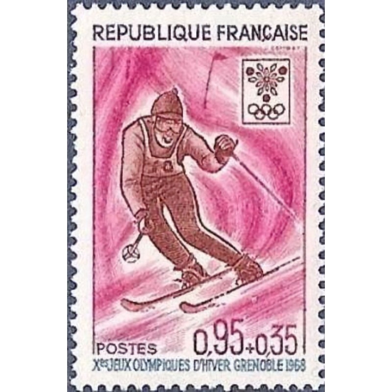 n°1547 0F95+0F35 Jeux olympiques de Grenoble 1968