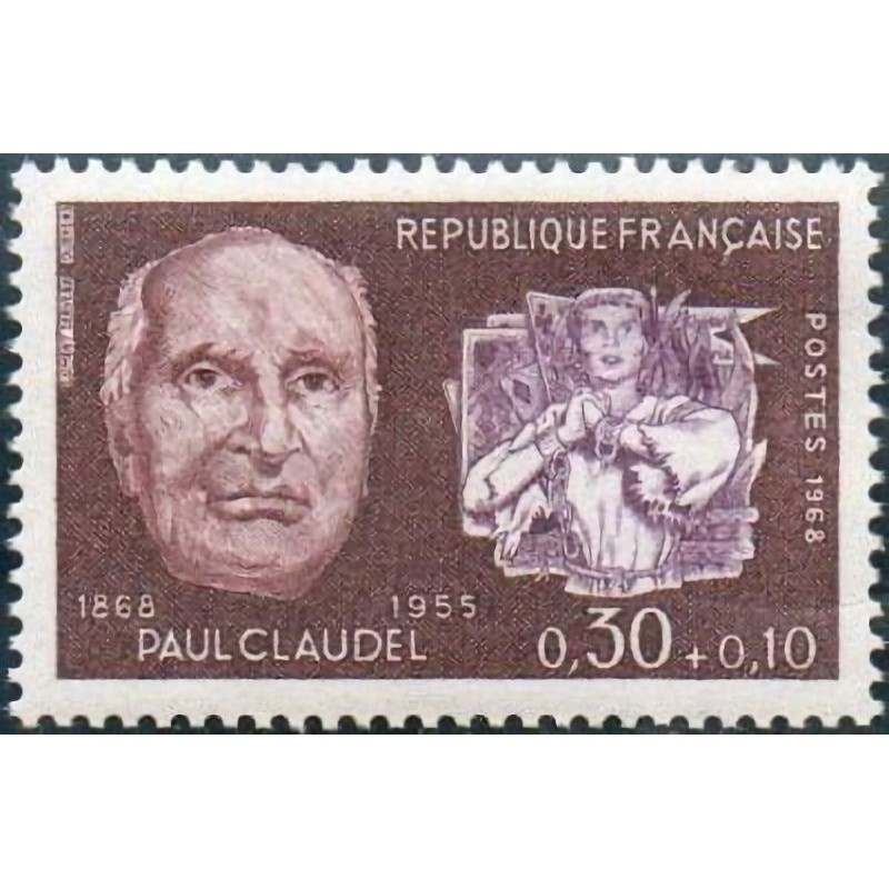 n°1553 0F30+0F10 F. Paul Claudel