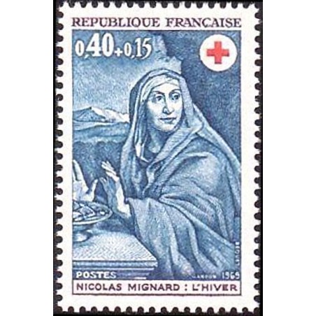 n°1620 0F40+0F15 Croix rouge 1969