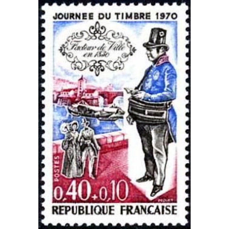 n°1632 0F40+0F10 Journée du timbre 1970