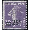 n°218 25c. sur 35c. Semeuse camée