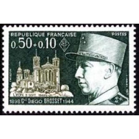 n°1668 0F50+0F10 Général Brosset