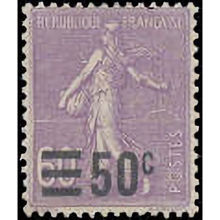 n°223 50c. sur 60c. Semeuse lignée