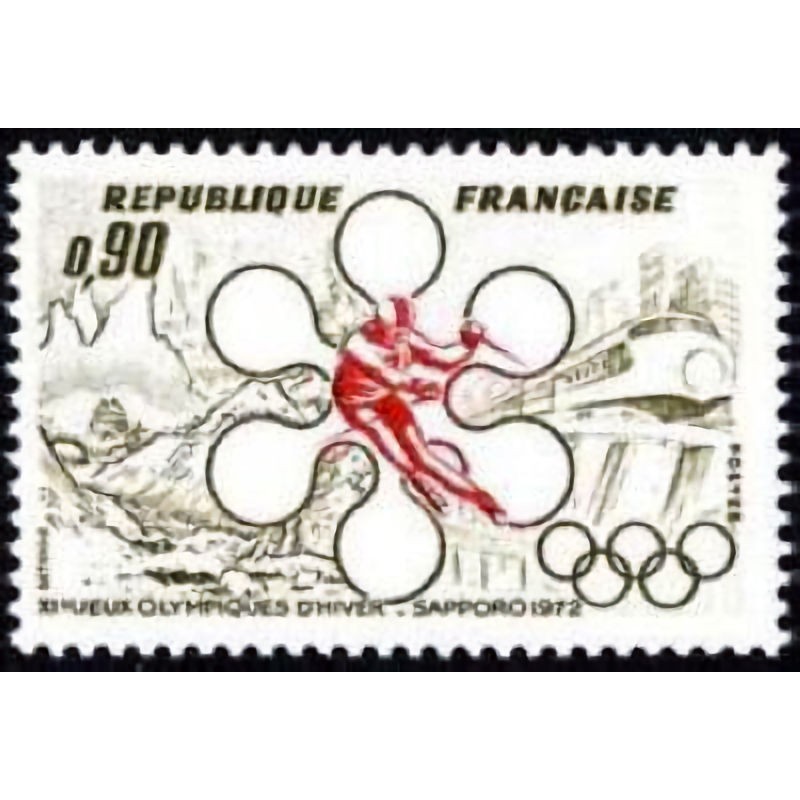 n°1705 0F60 Jeux olympiques d'hiver à Sapporo 1972