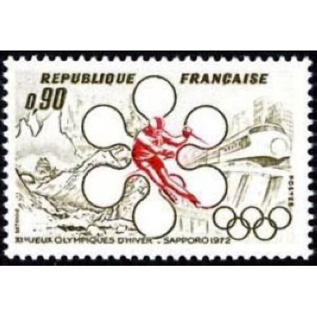 n°1705 0F60 Jeux olympiques d'hiver à Sapporo 1972