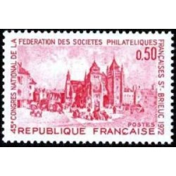 n°1718 0F50 Fédération des sociétés philatéliques à Saint-Brieuc