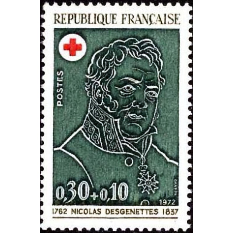 n°1735 0F30+0F10 Croix rouge 1972