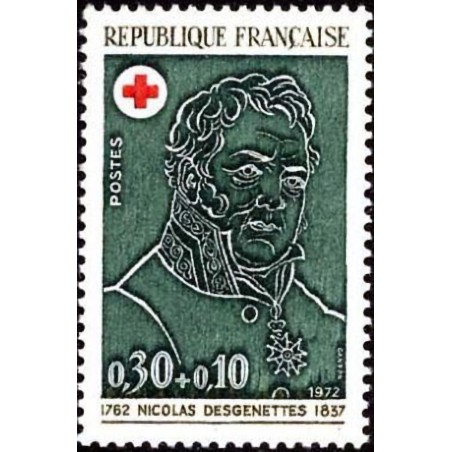 n°1735 0F30+0F10 Croix rouge 1972