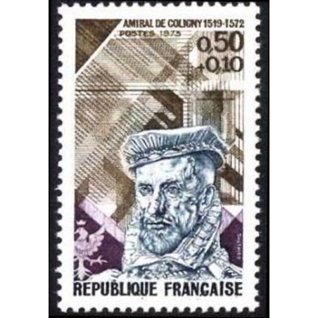 n°1744 0F50+0F10 Amiral de Coligny
