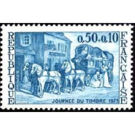n°1749 0F50+0F10 Journée du timbre 1973