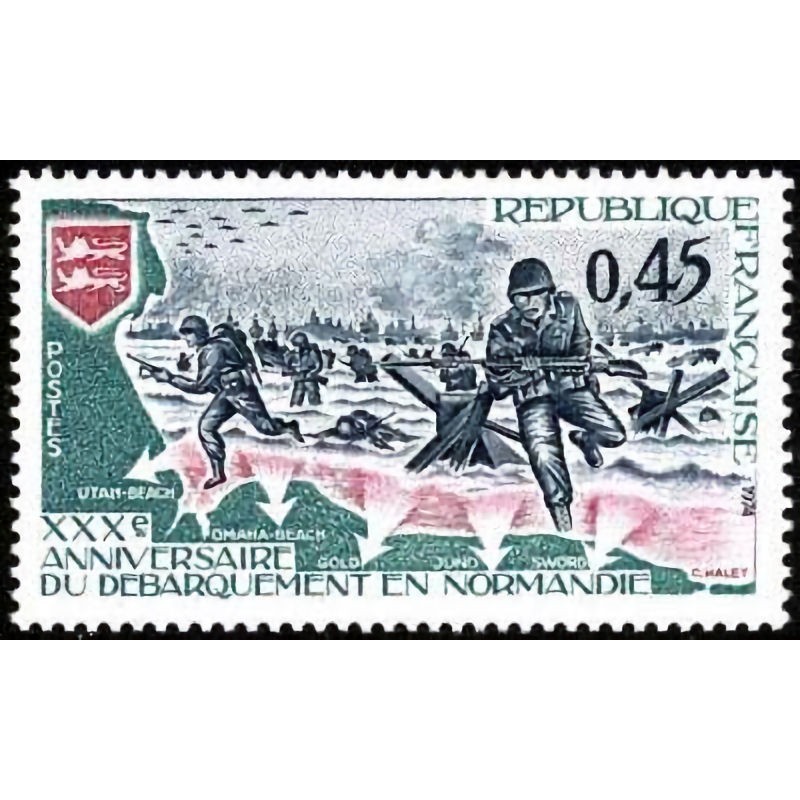 n°1799 0F45 30ème anniversaire du débarquement en Normandie