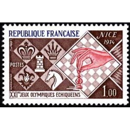 n°1800 1F. XXIèmes jeux olympiques échiquéens