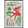 n°1860 0F60+0F15 Croix rouge 1975