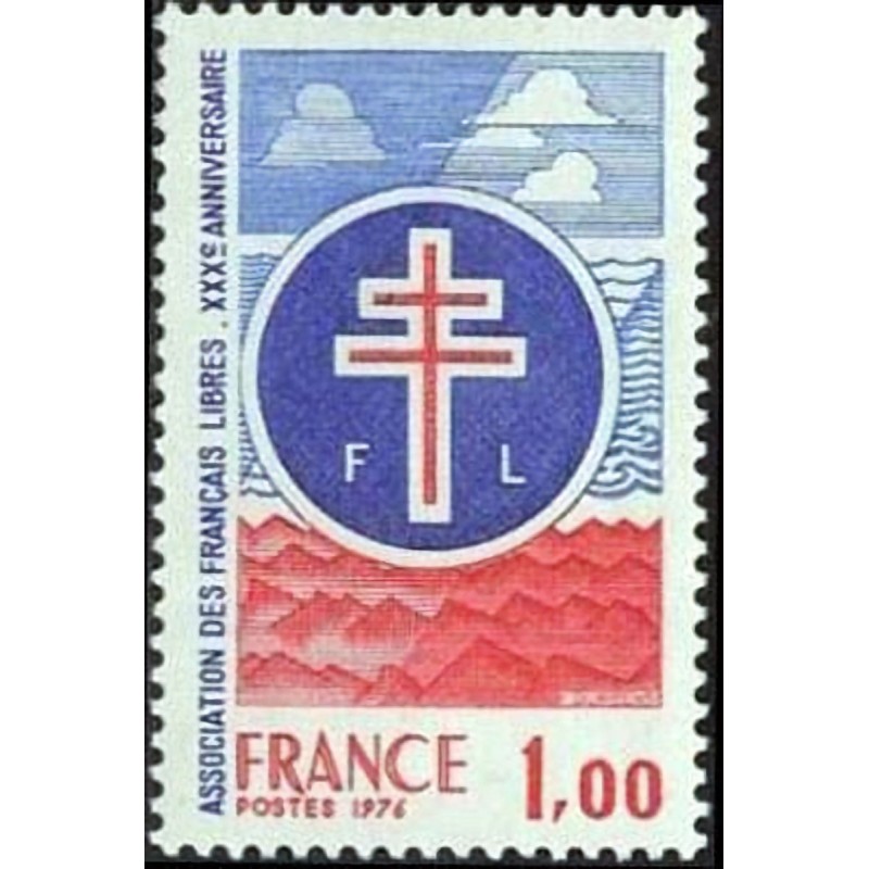 n°1885 1F. Association des français libres