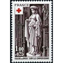 n°1911 1F+0F25 Croix rouge 1976