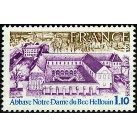 n°1999 1F10 Notre Dame du Bec Hellouin