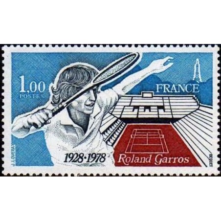n°2012 1F. 50 ans du stade de Roland Garros