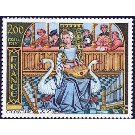 n°2033 2F. Miniature du XVe siècle